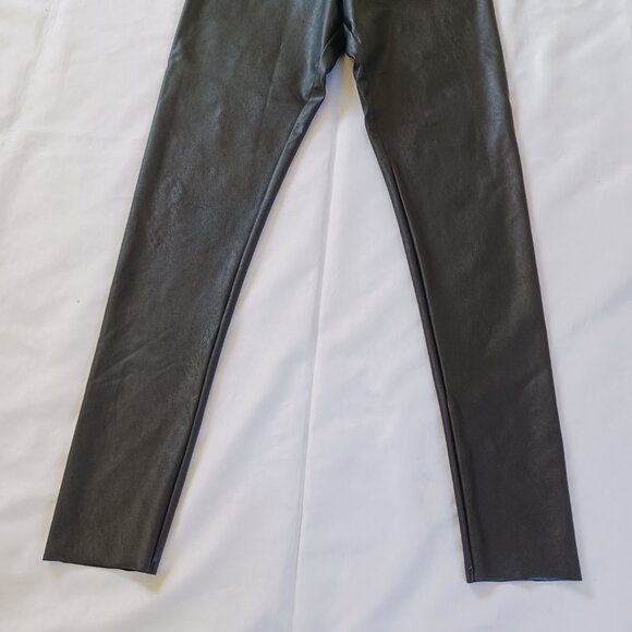Commando Faux Leather Leggings Black Control Control Top High Waist Size L - Picture 4 of 11